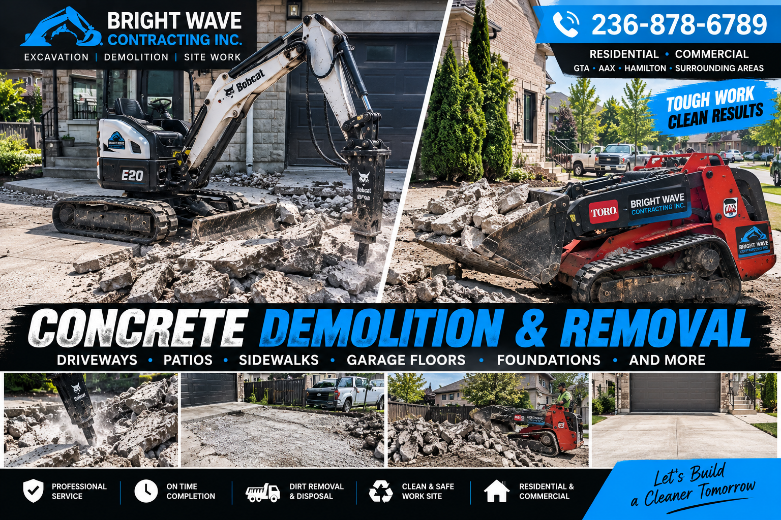 Concrete demolition and removal services